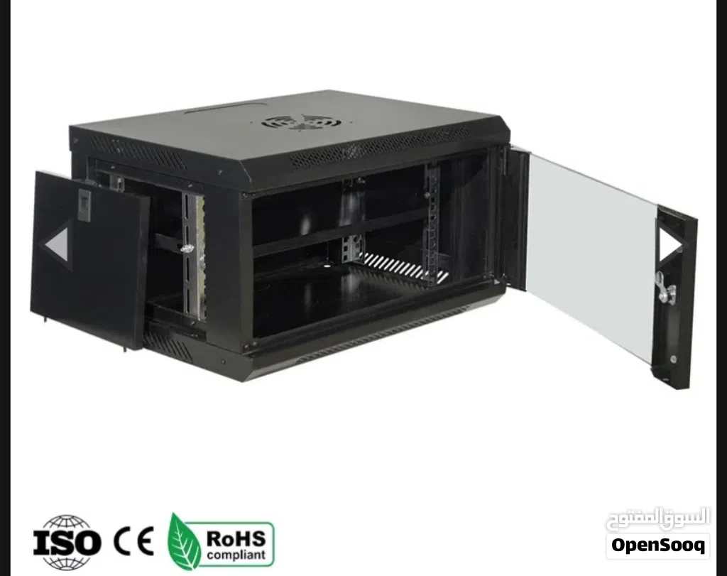 ضع كل اجهزة المراقبة والراوترات وجميع لوازمها في صندوق مميز 6U 530X300X400 WALL MOUNT CABINET
