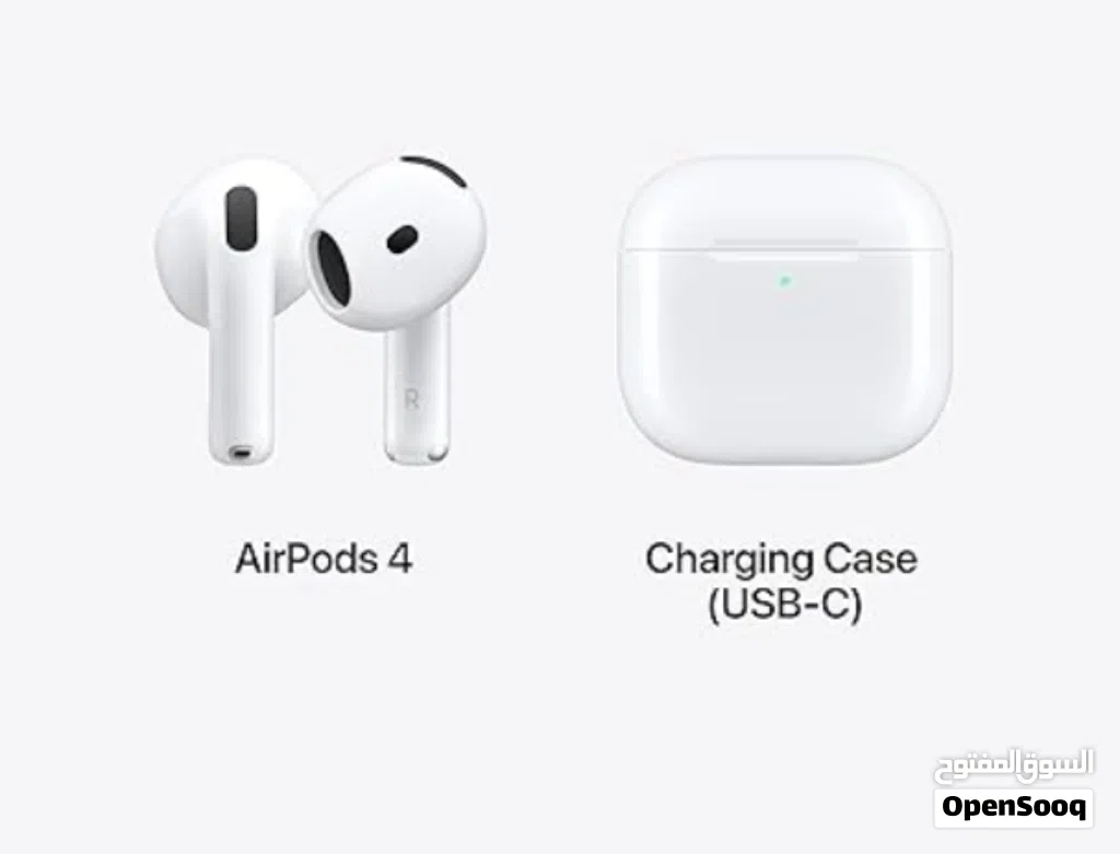 سماعات ابل airpods 4 جديدة. الموديل. الحجم. الماركة.