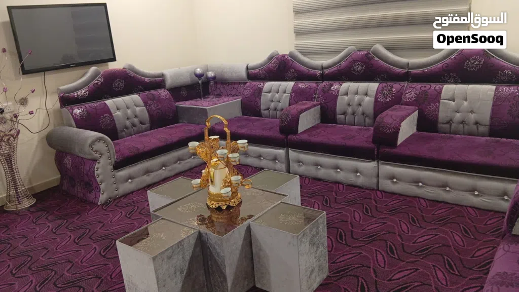 طقم خليجي 250 خشب زان الموقع الهاشميه