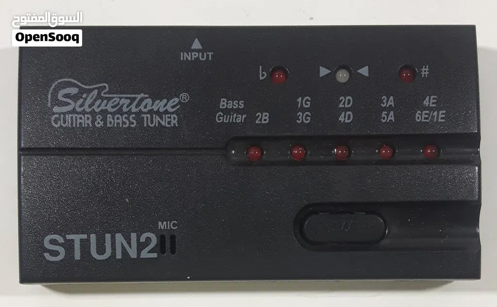 تيونر جيتار ماركة سيلفرتون Silvertone Guitar & Bass Tuner Stun2