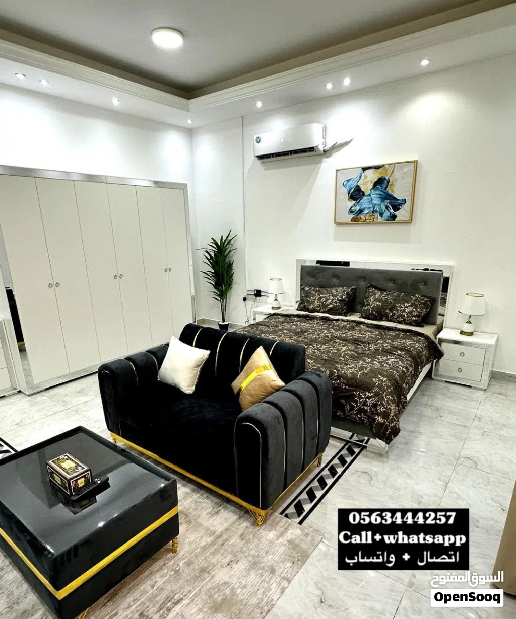 للإيجار استوديو مفروش vip مدخل خاص في منطقة نعمه قرب مكاني مول