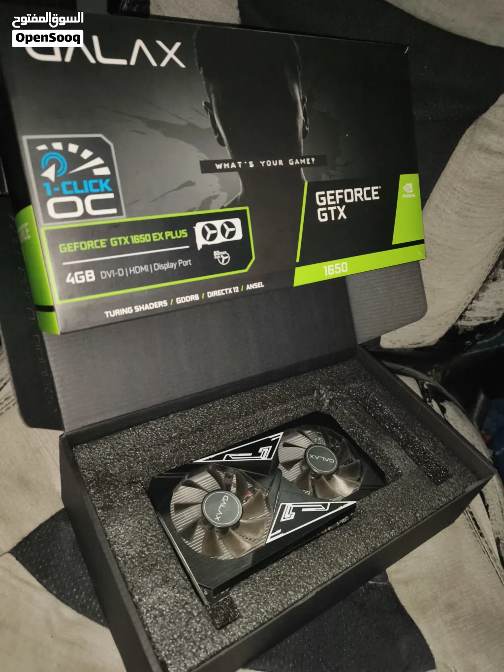 للبيع كرت شاشة GTX 1650 4GB - إصدار OC (Factory Overclocked)