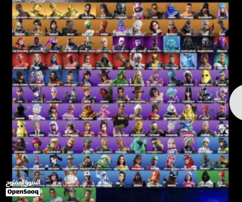 حساب فورتنايت نادر ترافيس سكوت اكس كريتوس