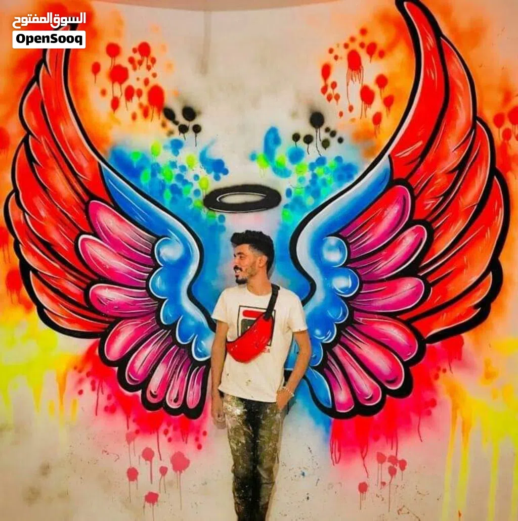 رسام جداريات_ رسم لوحات كانفاس وكانسون