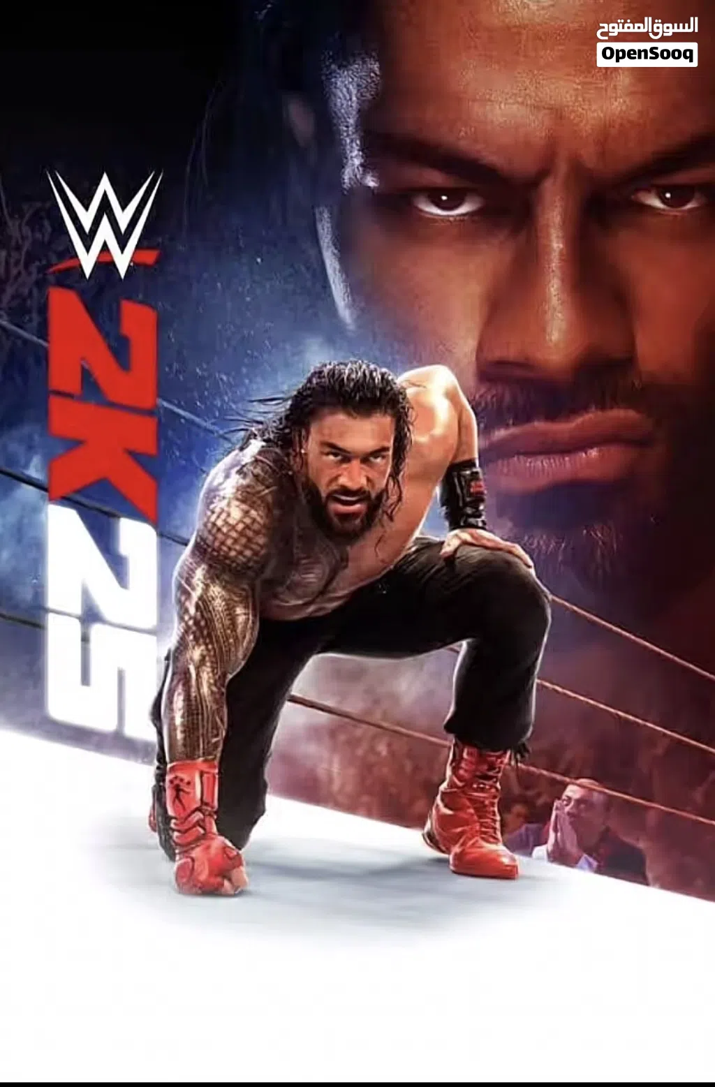 شريط wwe2k25 نضيف جدا استعمال خفيف و معه كود مال شخصيات الوصف مهم