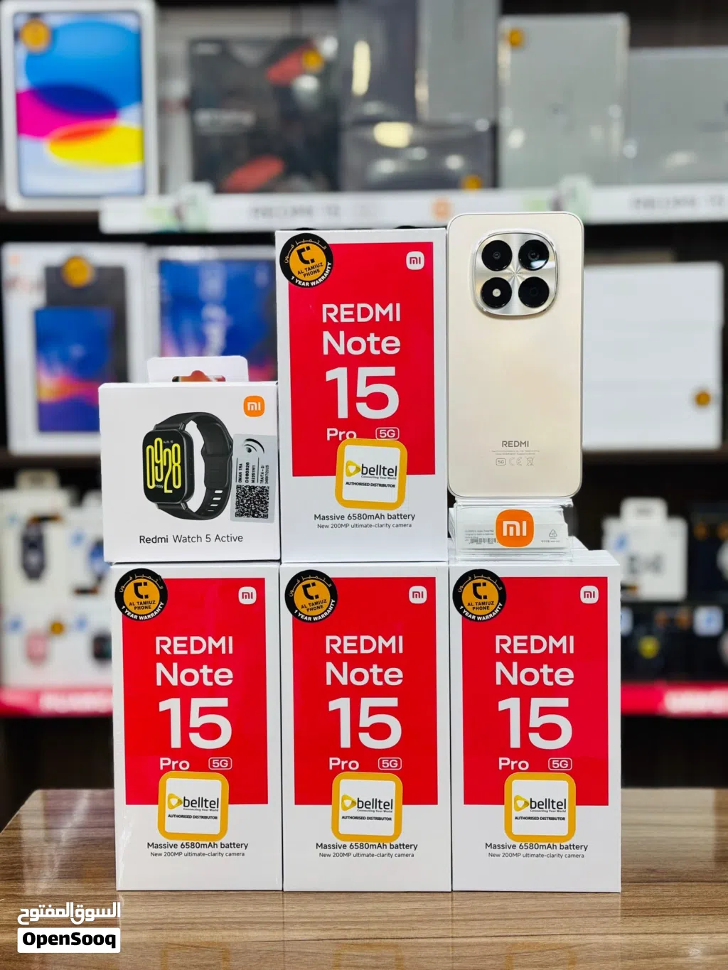 REDMI NOTE 15 PRO 5G 8/256GB شاومي نوت 15 برو 5 جي 256 جيجا 8 رام