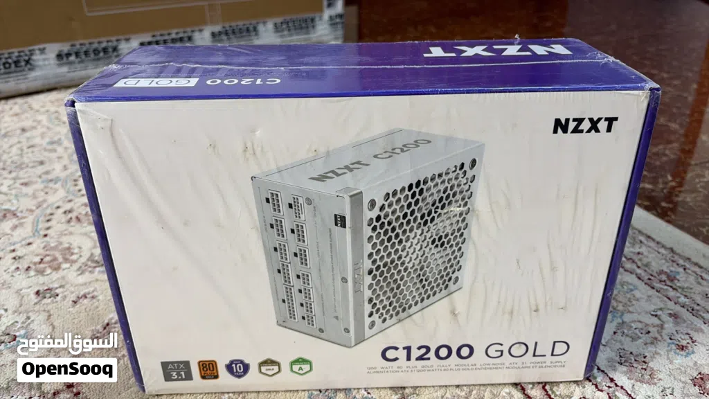 NZXT C1200 Gold ATX 3.1 جديد ابيض