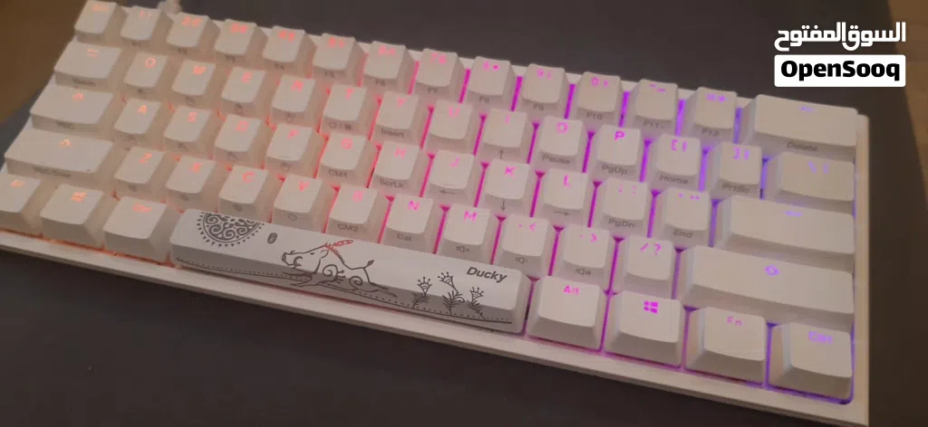 Ducky One 2 Mini Mechanical Gaming Keyboard – Compact 60% Layout, RGB Backlit, Blue Switches