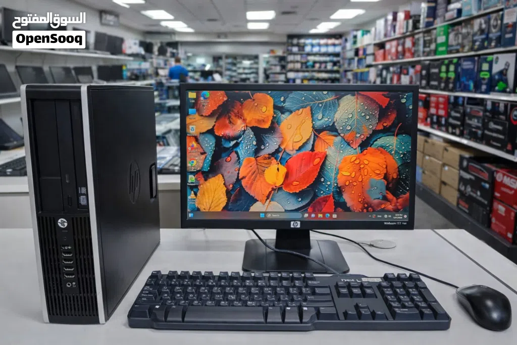 HP Core i5 -Computer Set Speed 3.10Ghz 4GB RAM 500GB HDD Win 10 Pro 19'′ HD Monitor-/ WhatsApp