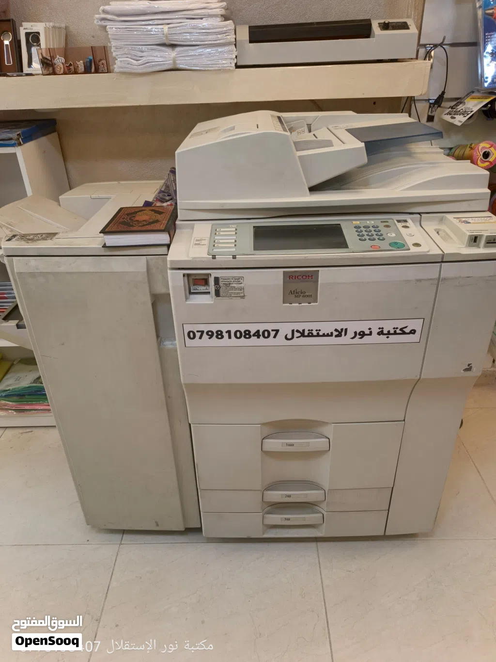 طابعات ريكو 6001 ابيض واسود و 2003 c mp ملون للبيع