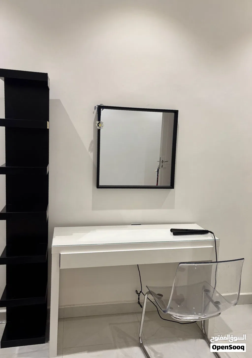 vanity and shelves from IKEA