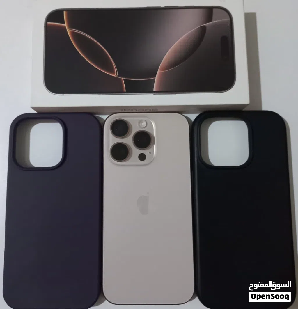 iphone 16pro سعة تخزين 128 لون صحراويDesert Titanium