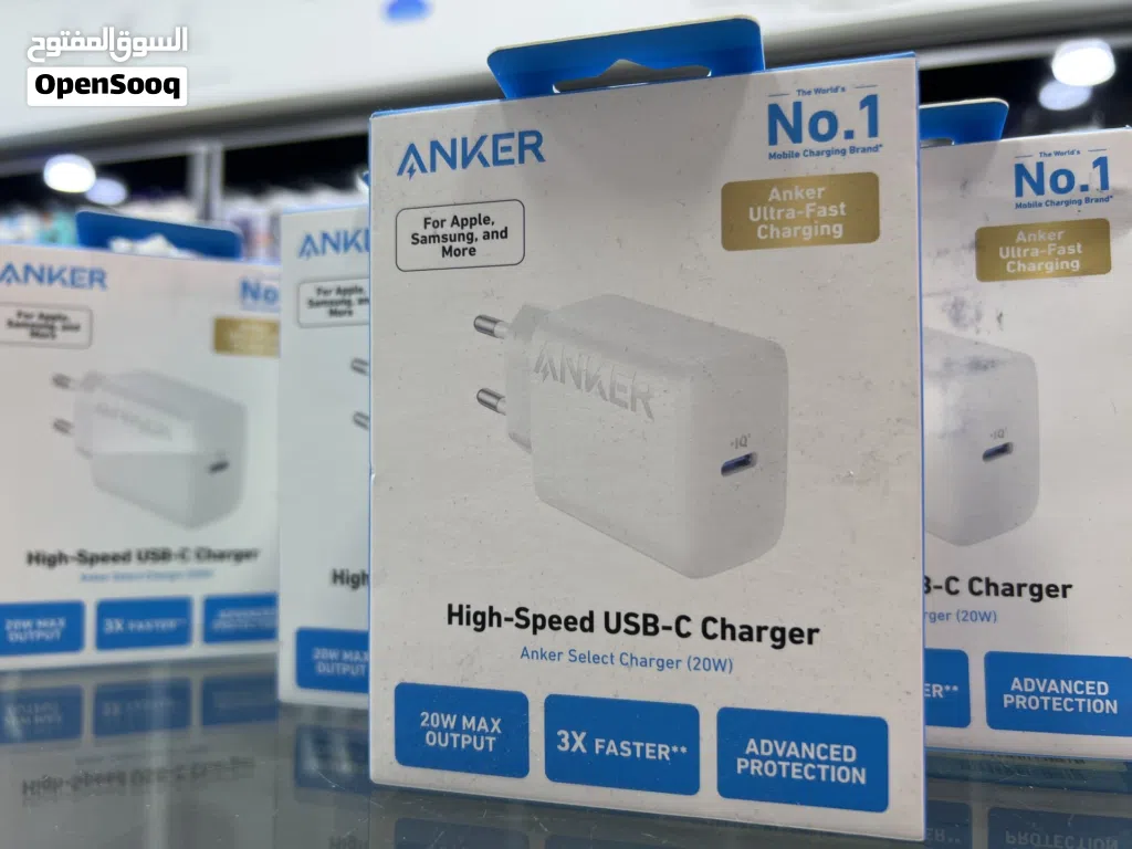 Anker Home charger 20w عظمة شحن انكر الاصلية 20 واط بتزبط للايفون من ايفون 11 لغاية 16 برو ماكس.