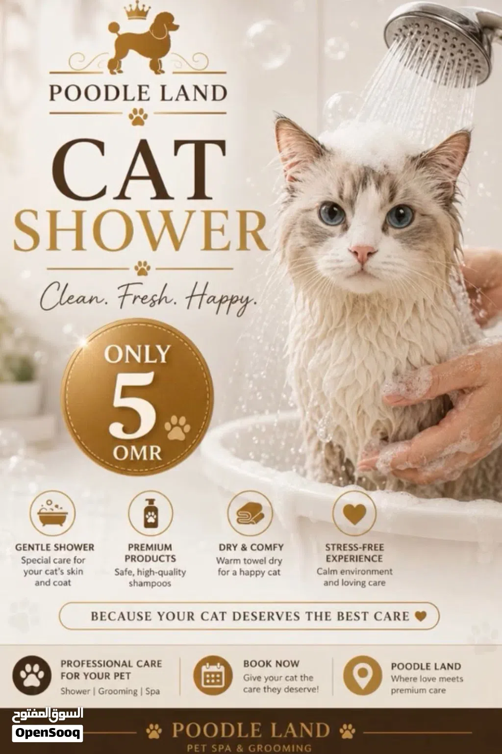 Grooming for cats and dogs