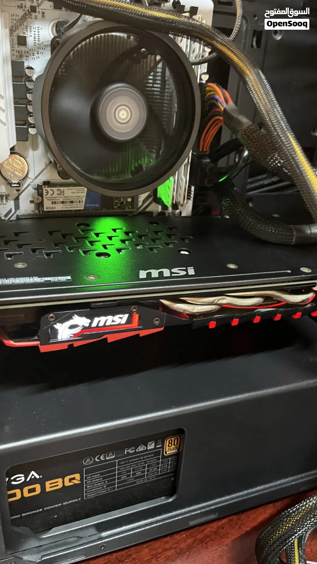 كرت شاشة GTX 1060 6 gb مستعمل للبيع نظيف ولا يشكو من شي تعال و افحص شركة msi السعر 38 ريال