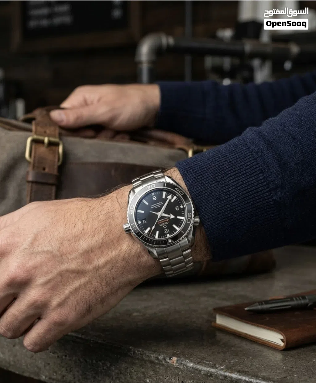 ساعة أوميغا (Omega) – تصميم فاخر، مقاومة للماء – هدية مثالية لعشاق
