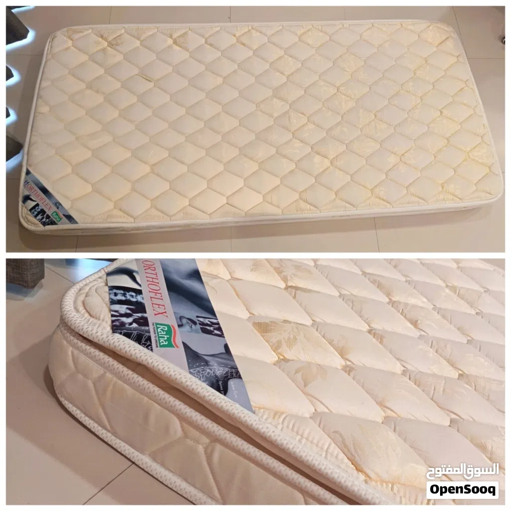 RAHA premium medicated pillow top single mattress. Size 190X90