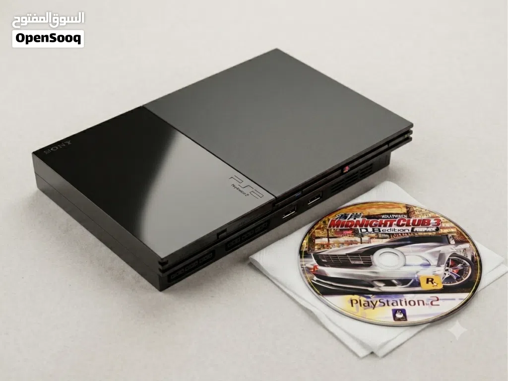 سوني2 (PS2) نظيف مع شريط Midnight Club 3 DUB Edition