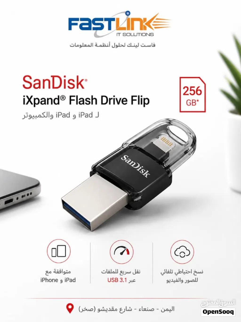 SanDisk iXpand Flash Drive Flip