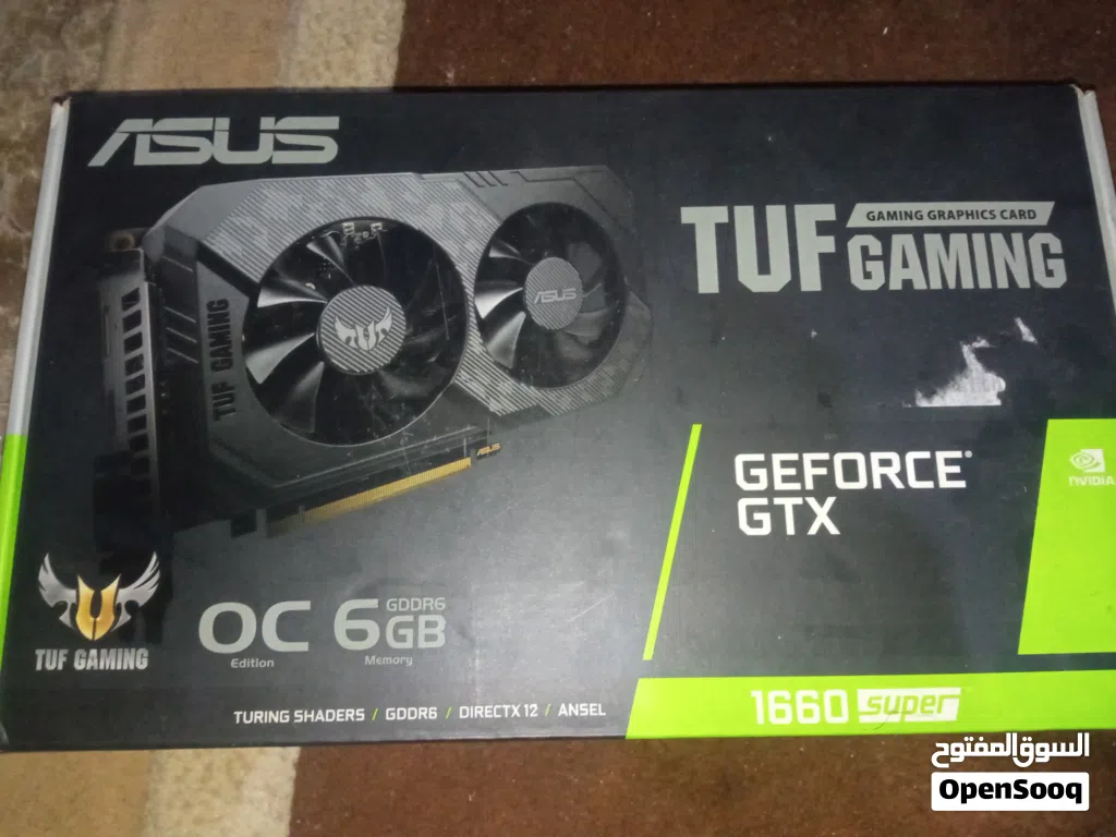ASUS TUF GTX 1660 SUPER افضل نسخه فالتبريد