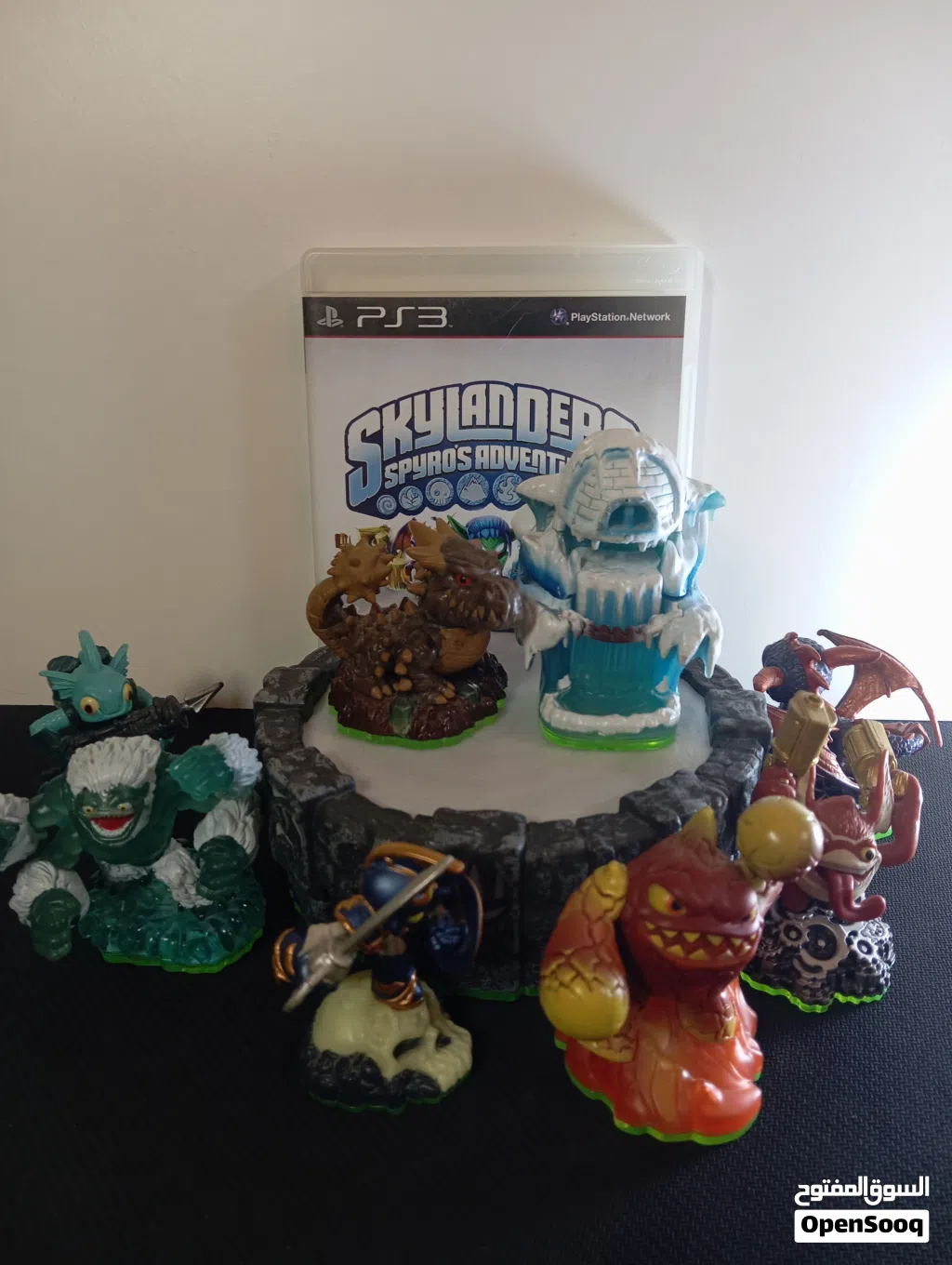 PS3 Skylanders Starter Pack + 8 Figures (Complete Wireless Set) Rare Dongle included !