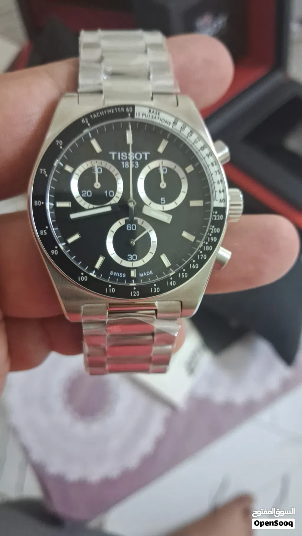 Tissot PR516 تيسو بالمينا الاسود كرونوغراف