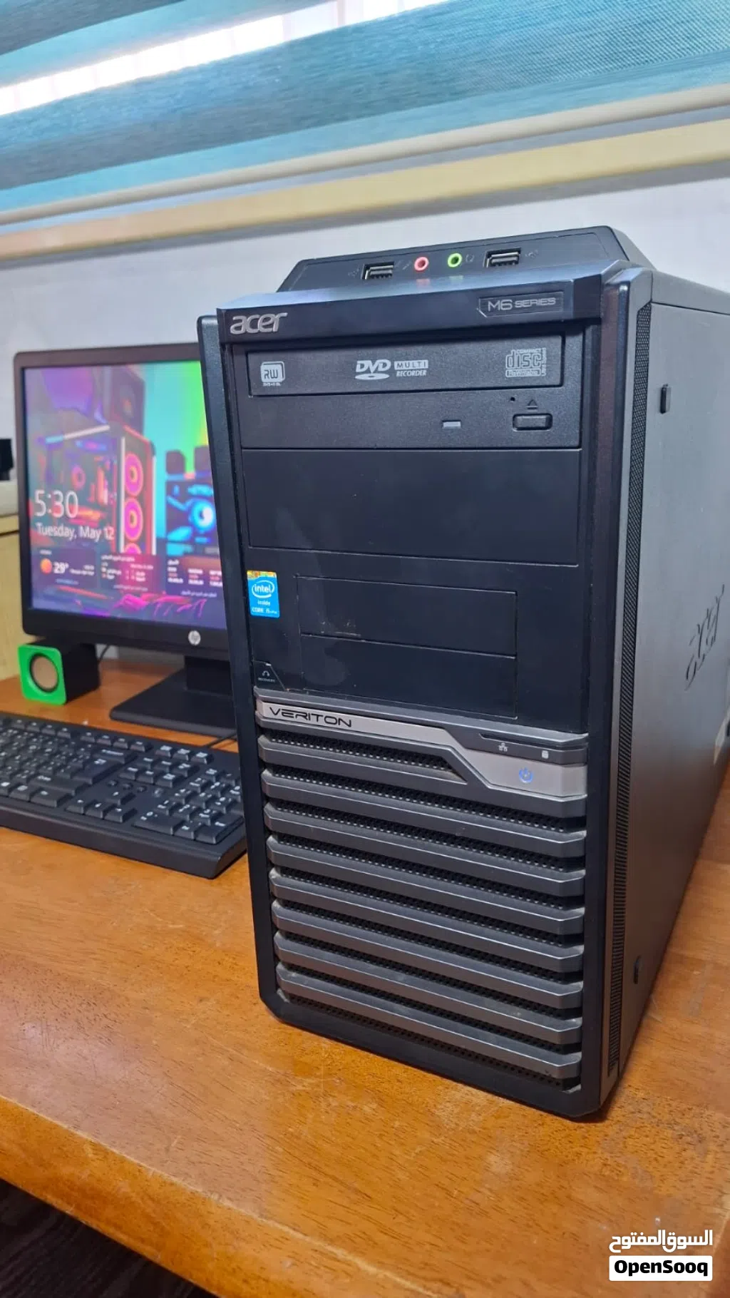 كمبيوتر ايسر مع كامل ملحقاته للألعاب والدراسة والعمل سريع PC Acer i5 ssd gta v grand pubg free fire