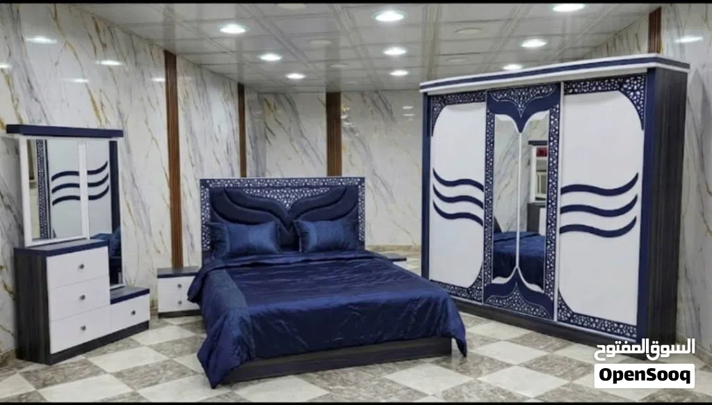 غرف نوم اشكل متنوعه واسعار منافسه العديد من الاون جاهزة لتحمل وهديه كرسي تسريحه فاخر لزباين الصفحه