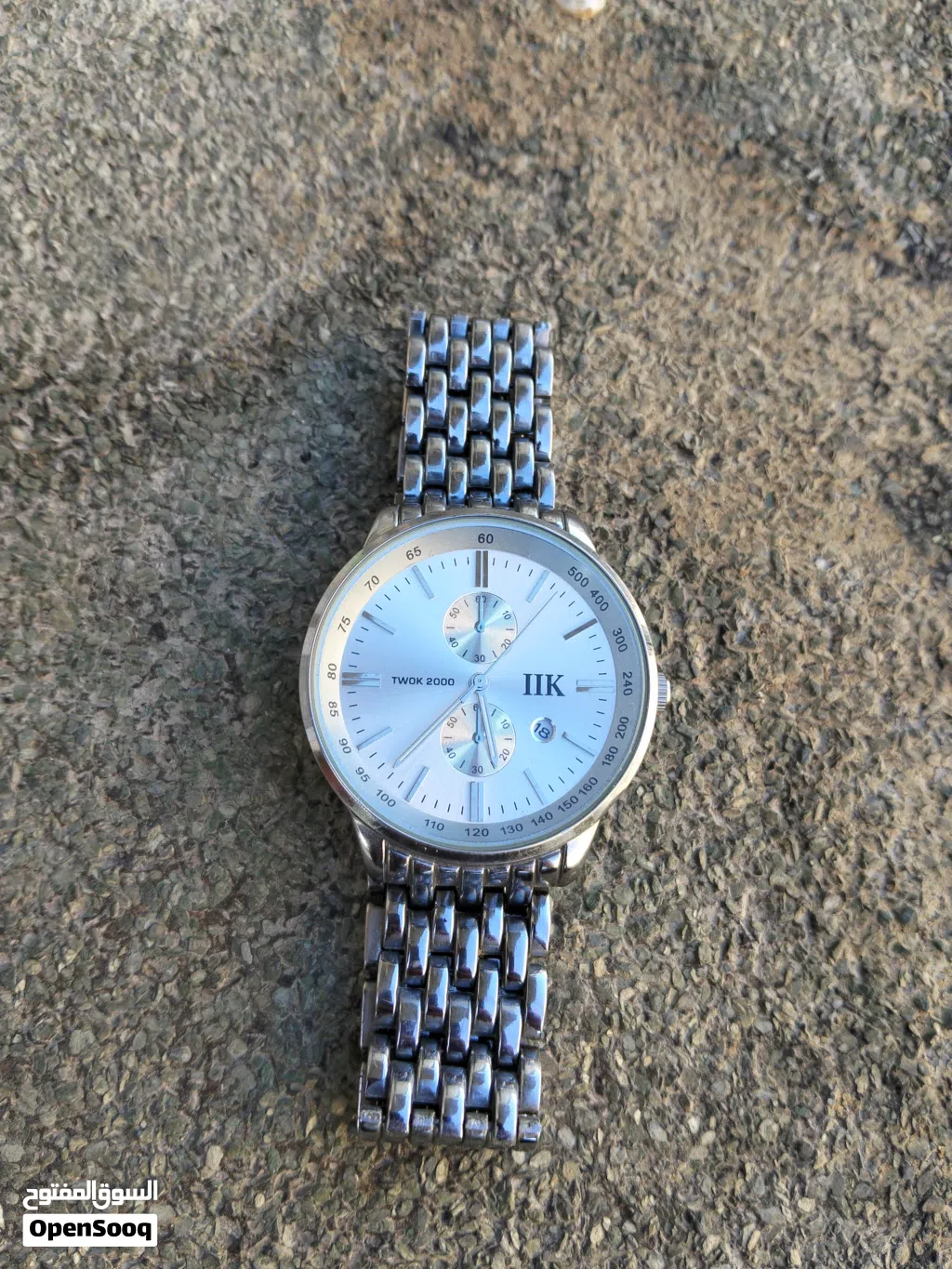 Luxury Silver Stainless Steel Watch for Men Elegant Wrist Watch Excellent Condition