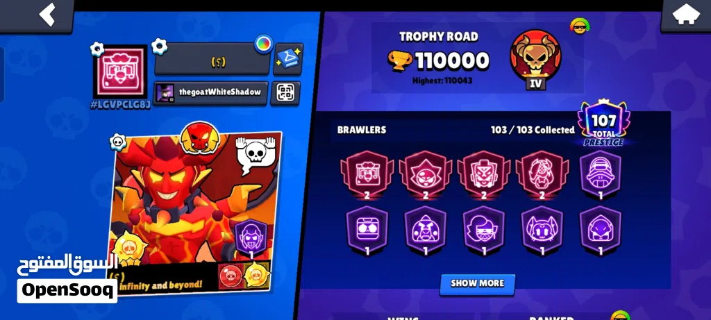 Brawl Stars Account /حساب براول ستارز