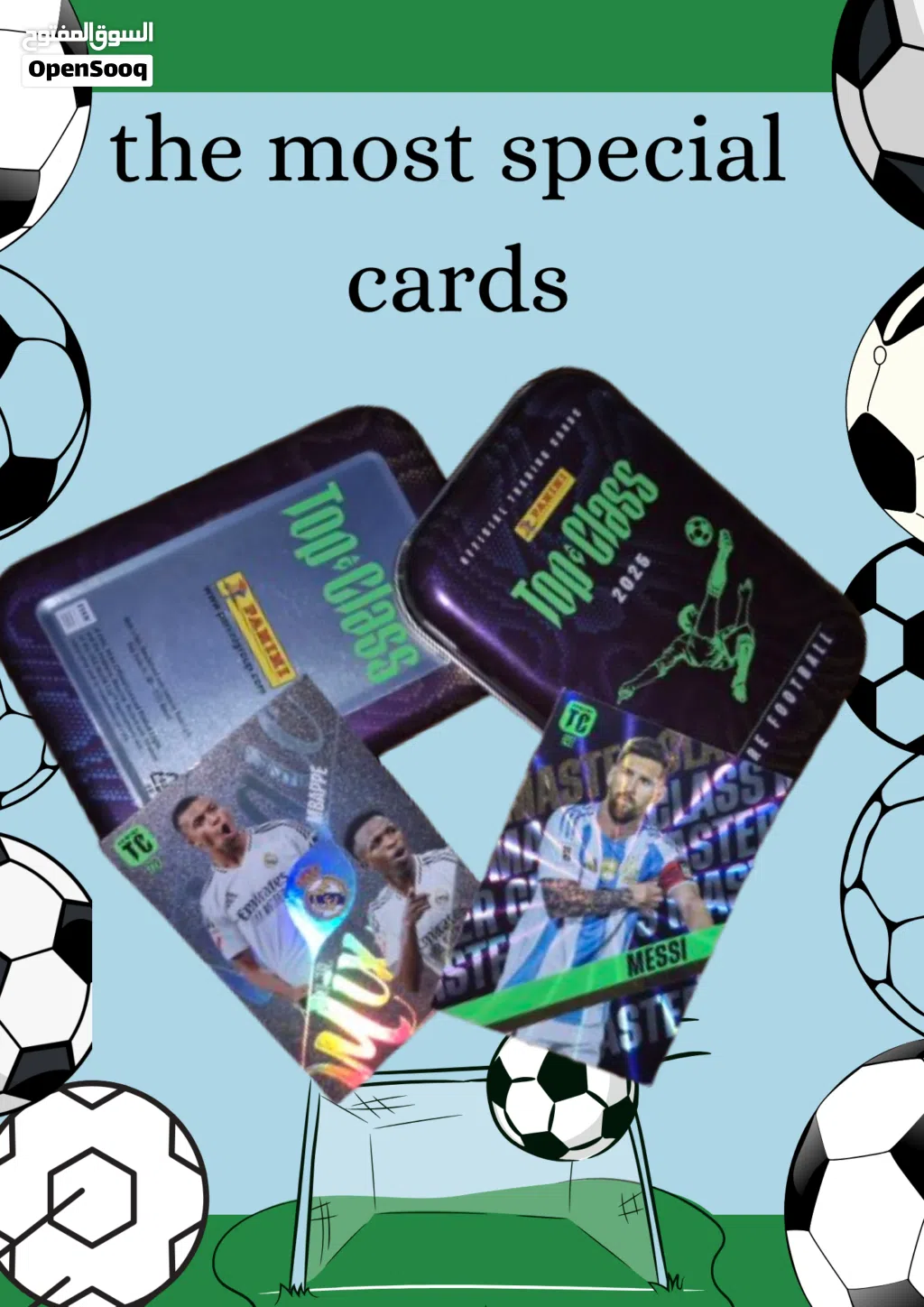 100 Rare Football Cards (2025 Edition) - Messi, Mbappe, Saka & More!