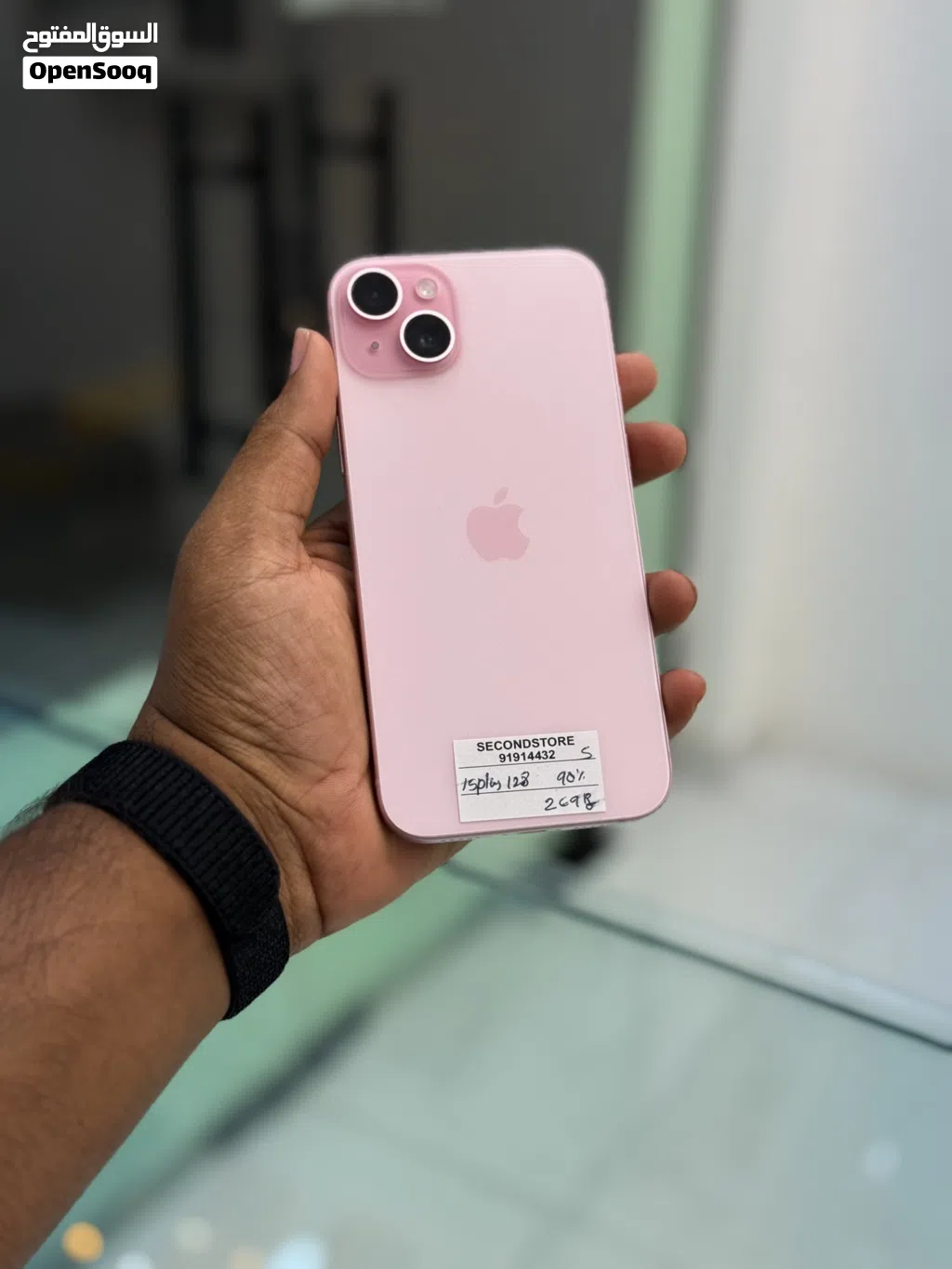 Used Pink iPhone 15 Plus with 128 GB Storage in Excellent Condition