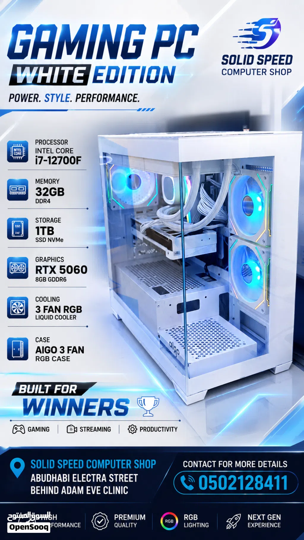 Gaming pc white edition