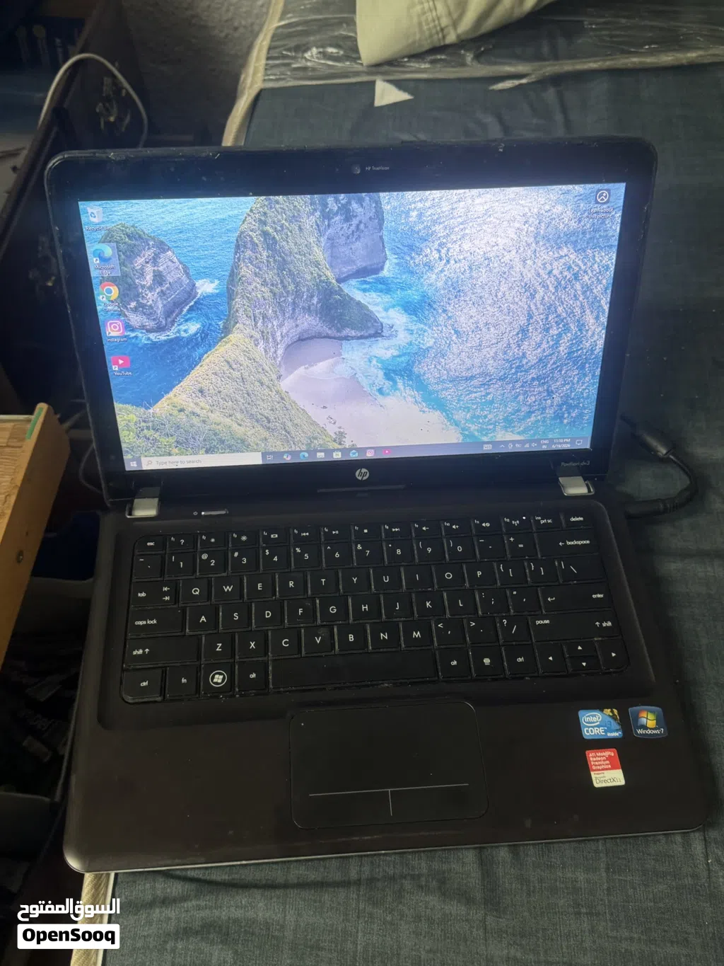 Hp pavilion dv3 i3 with 8 gb 500hdd