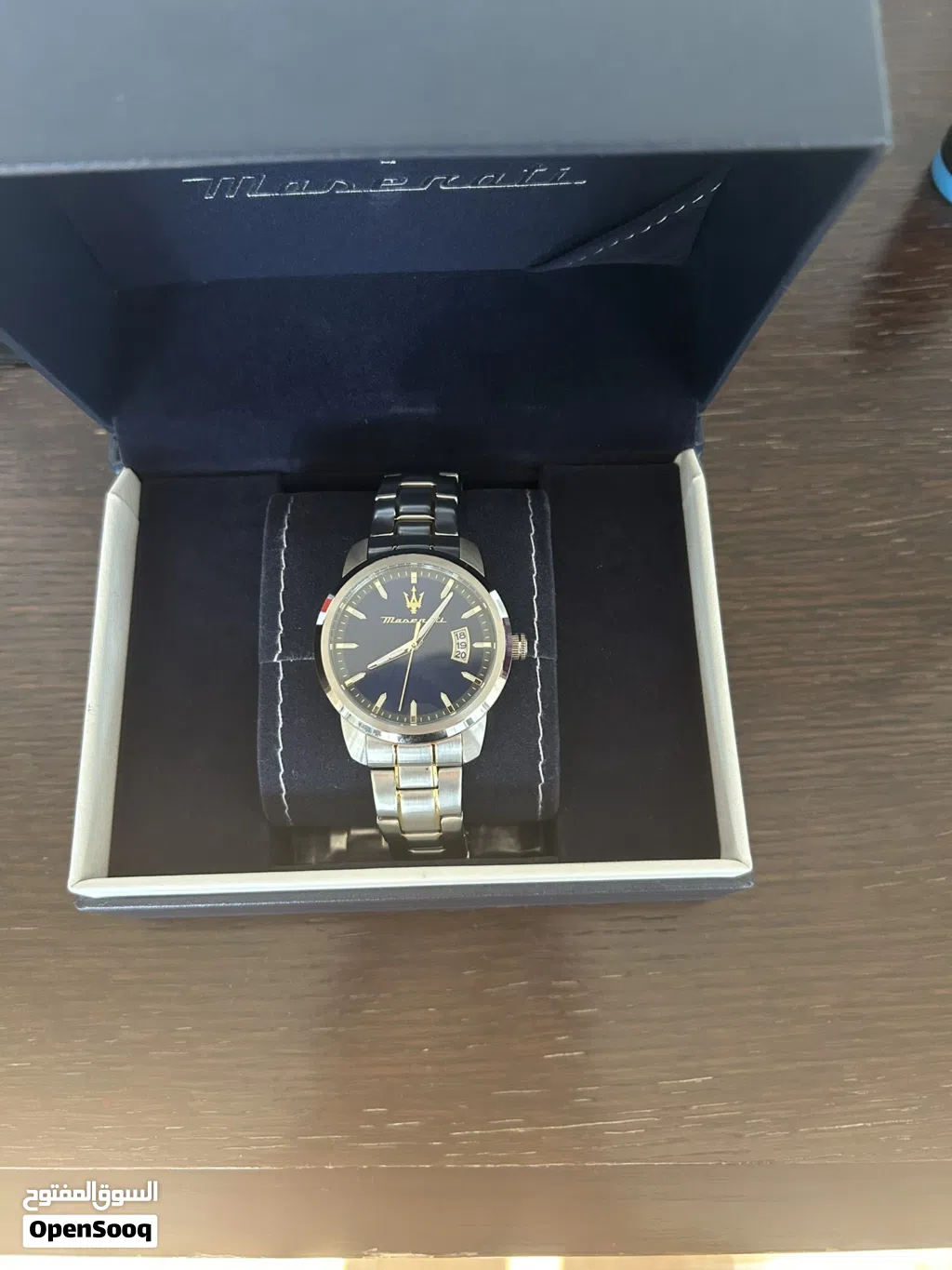 Maserati blue dial unworn