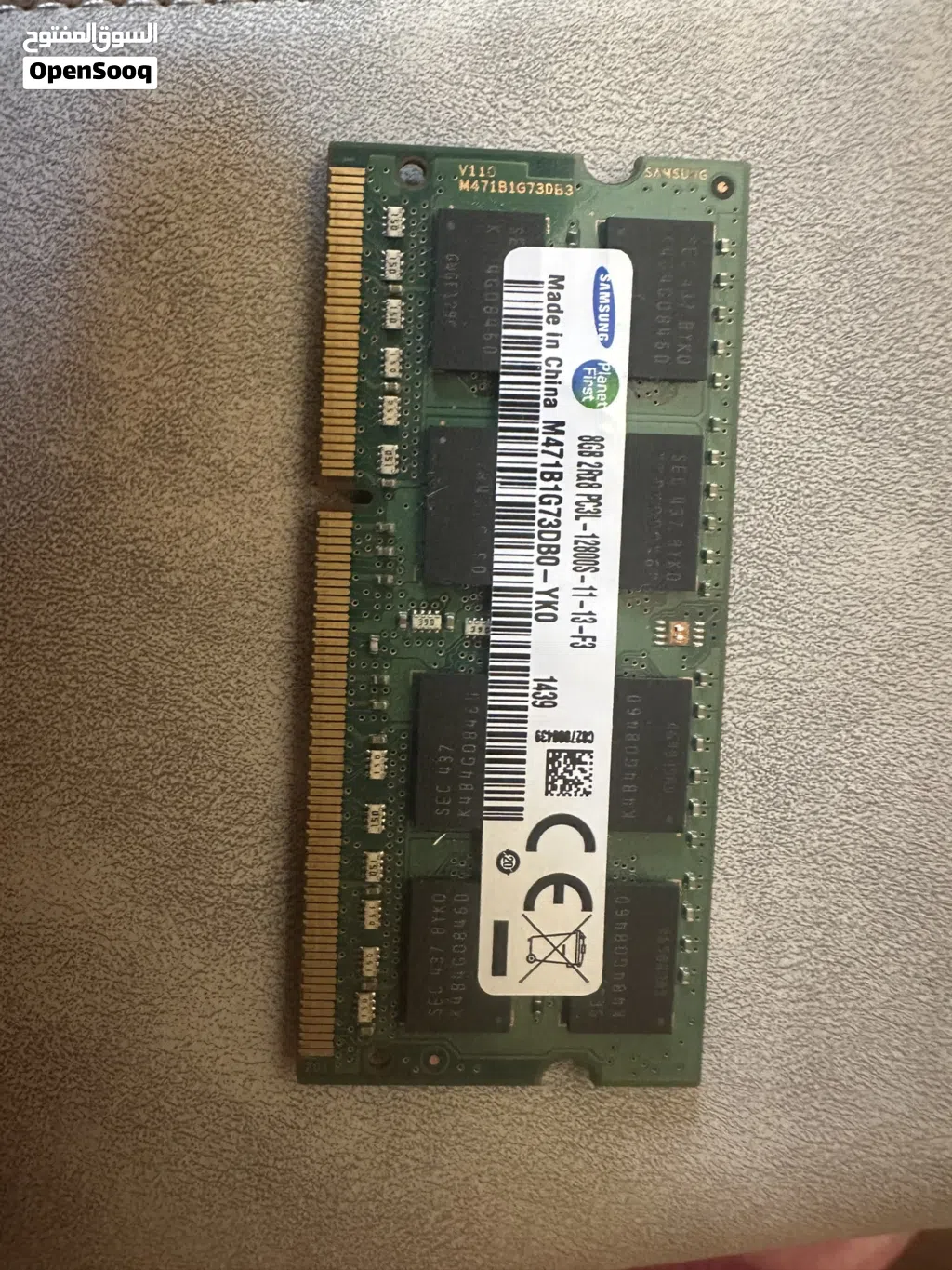 رام لابتوب Samsung 8GB DDR3L 1600MHz PC3L-12800S أصلية