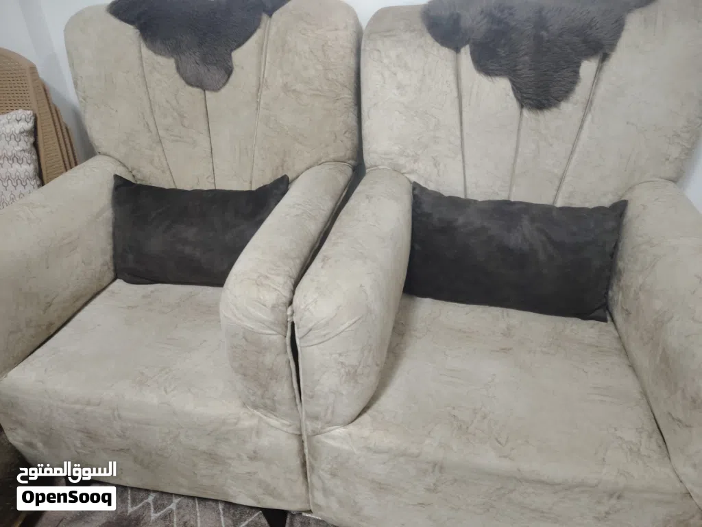 طقم كنب مستعمل بس شبه جديد