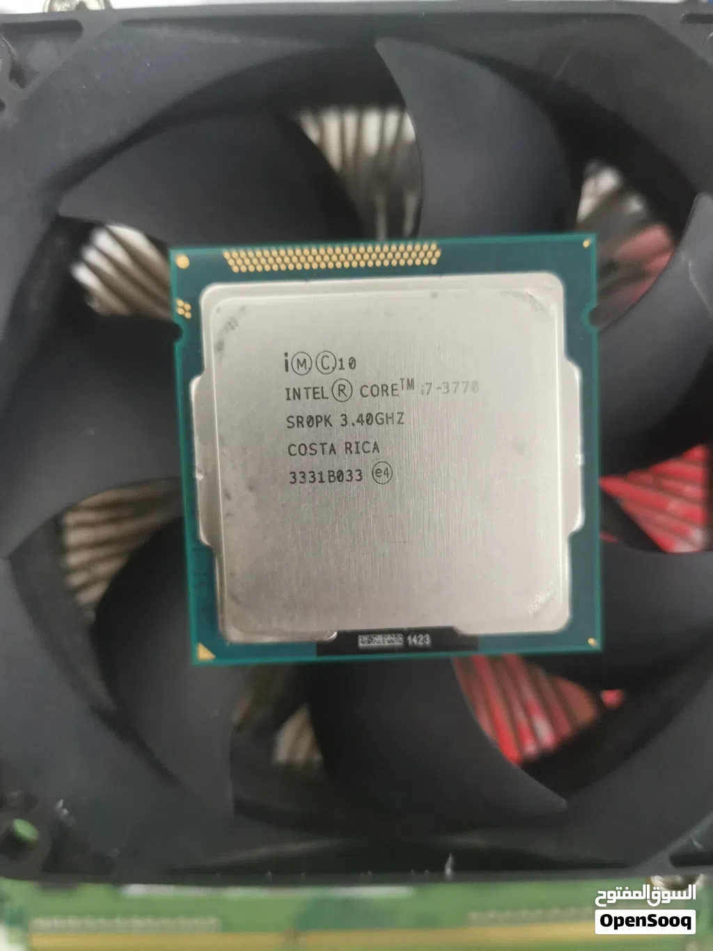 i7 3770 + 16GB arm 1600 +مع المبرد الخاص بي المعالج