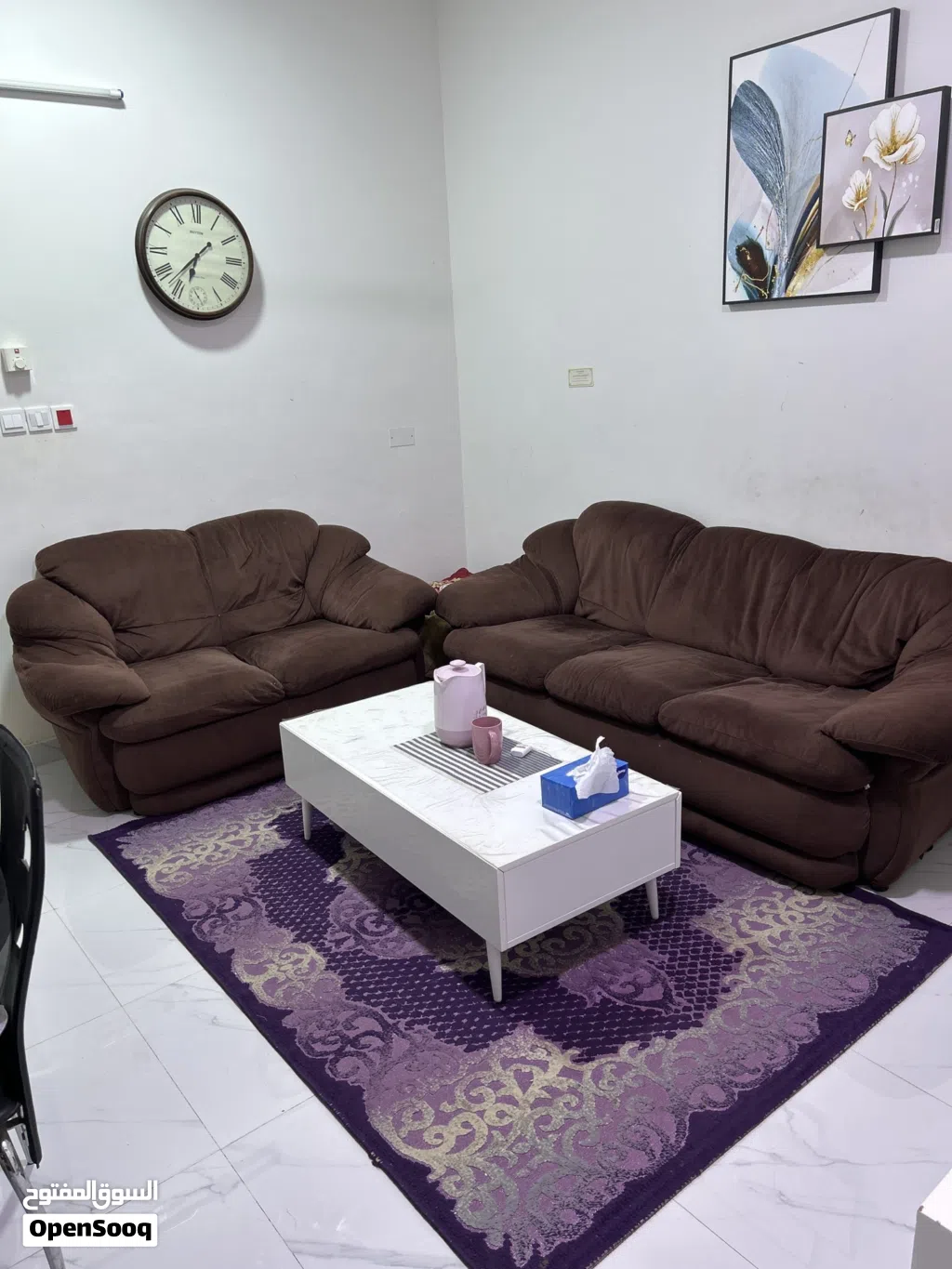 Home center 5 seater sofa set with center table for sale