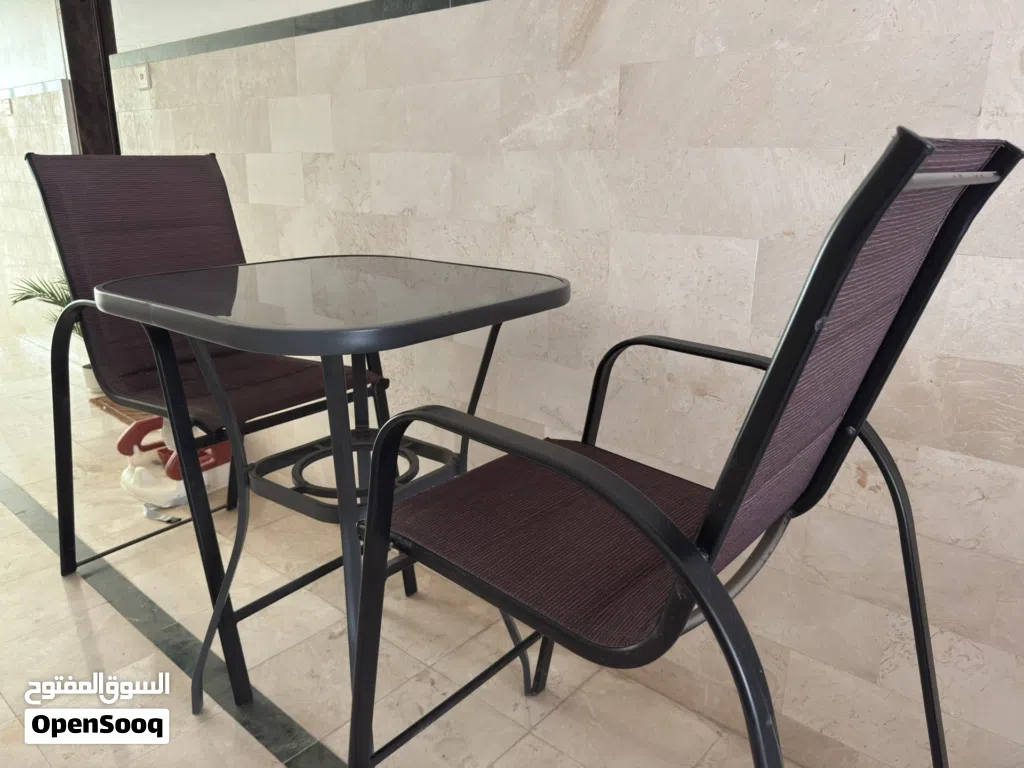 Danube 2 Seater and tempered glass table