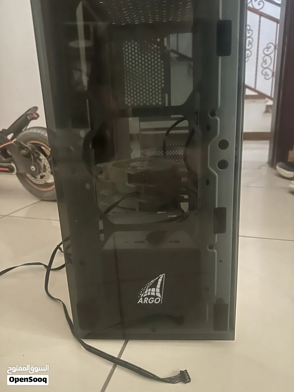 السلام عليكم كيس :Argo g120K مع ثلاثة مراوح 6pin ARGBللبيع (الكيس بدون زجاجة جانبية) للبيع
