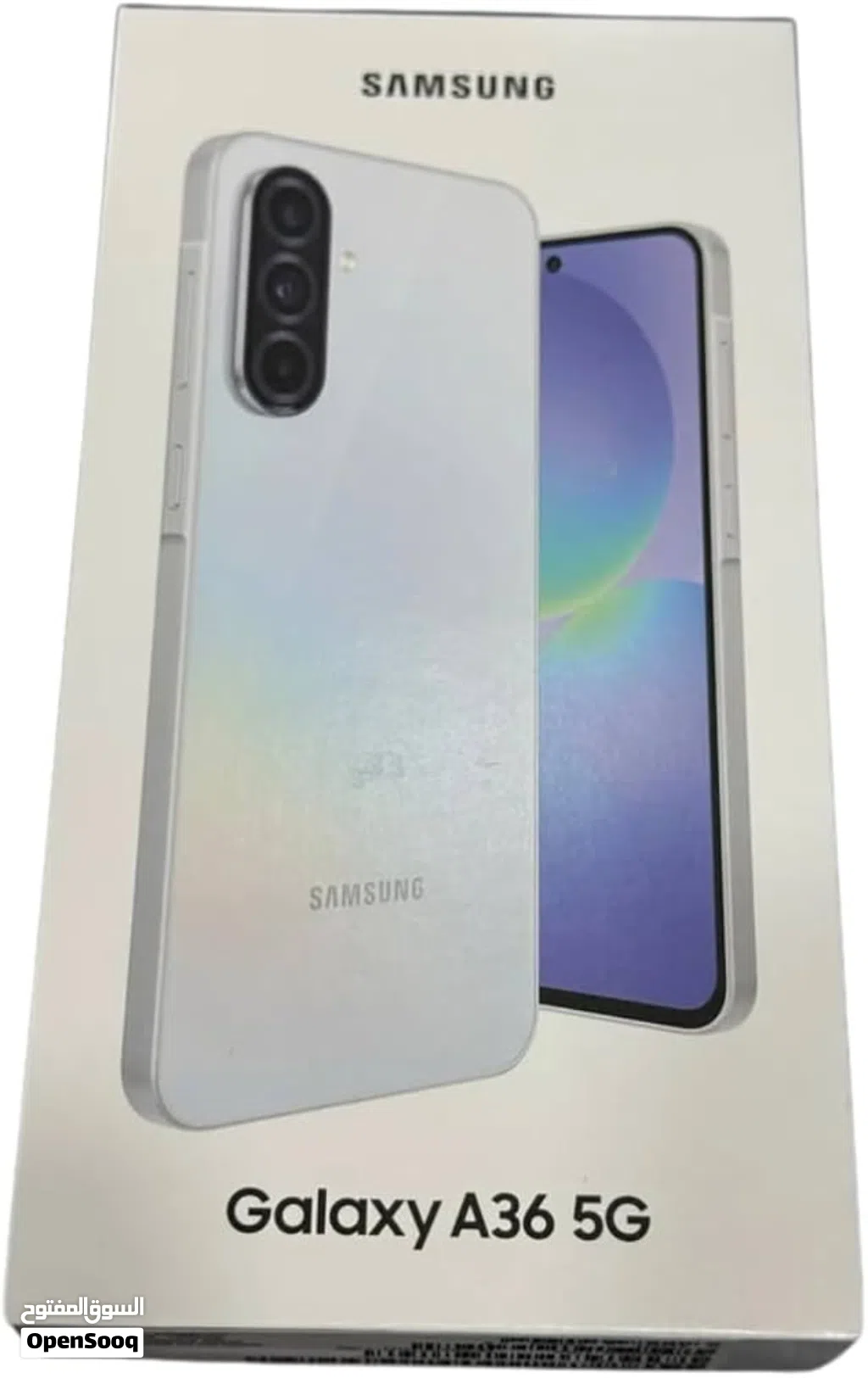 Samsung Galaxy A36 Pearl White littile Used Smartphone with 128GB Storage and new charger cable