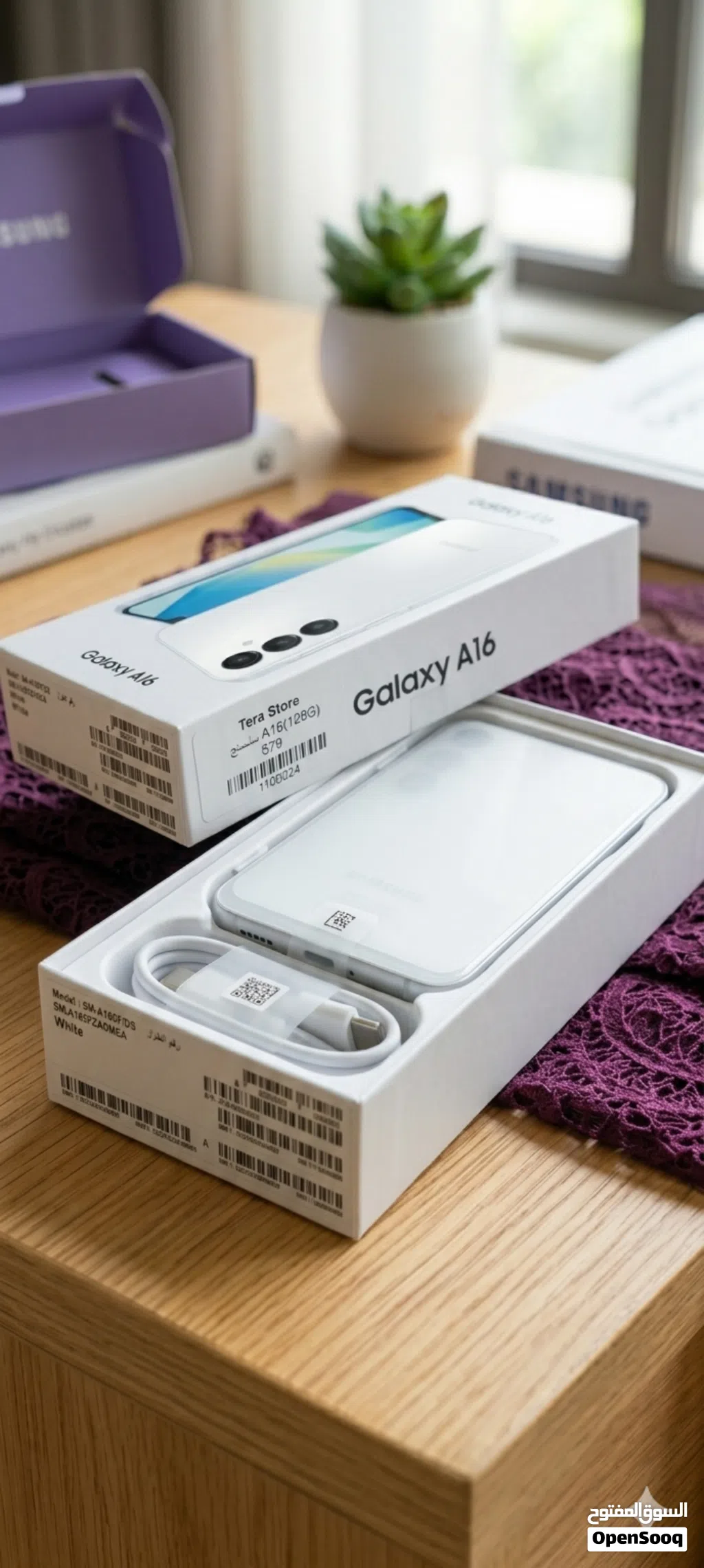 سامسونج A16 ابيض (128GB/4GB) جديد كرتونة لم يفتح