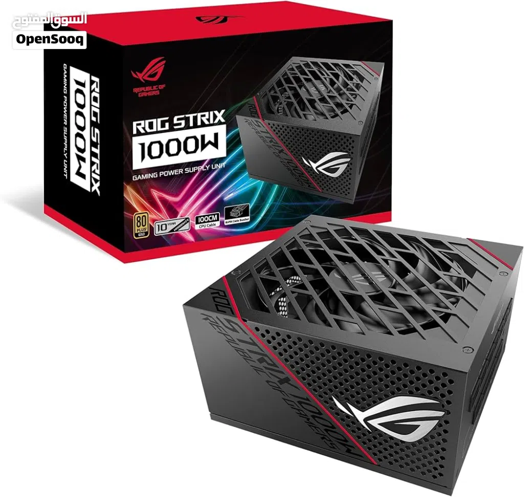 (Power Supply) من نوع ASUS ROG STRIX شبه جديد وكاله 1000W GOLD.