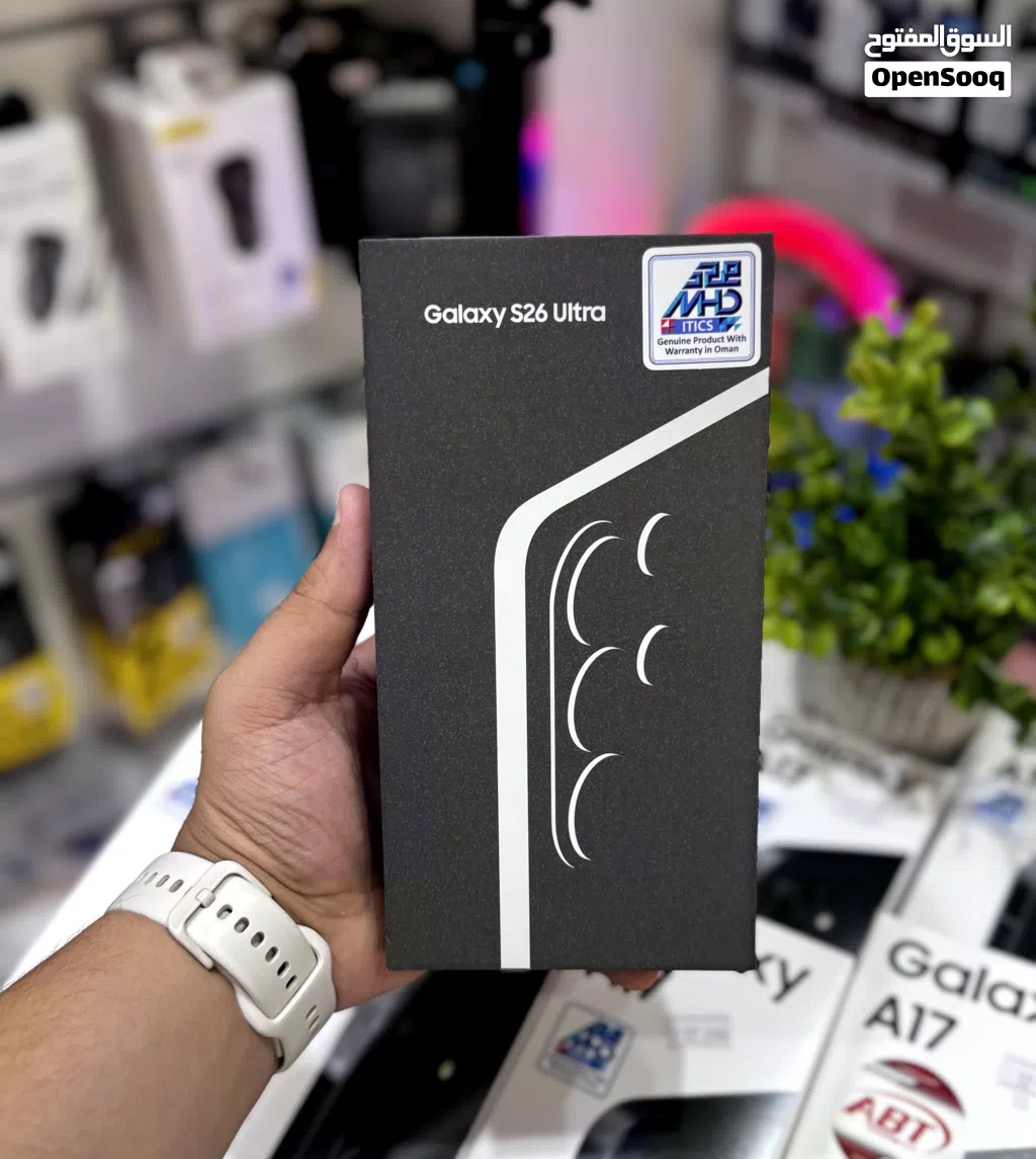 عرض خاص : Samsung S26 ultra 256gb جديد ضمان وكيل عمان سنة كاملة و بأقل سعر من دكتور فون