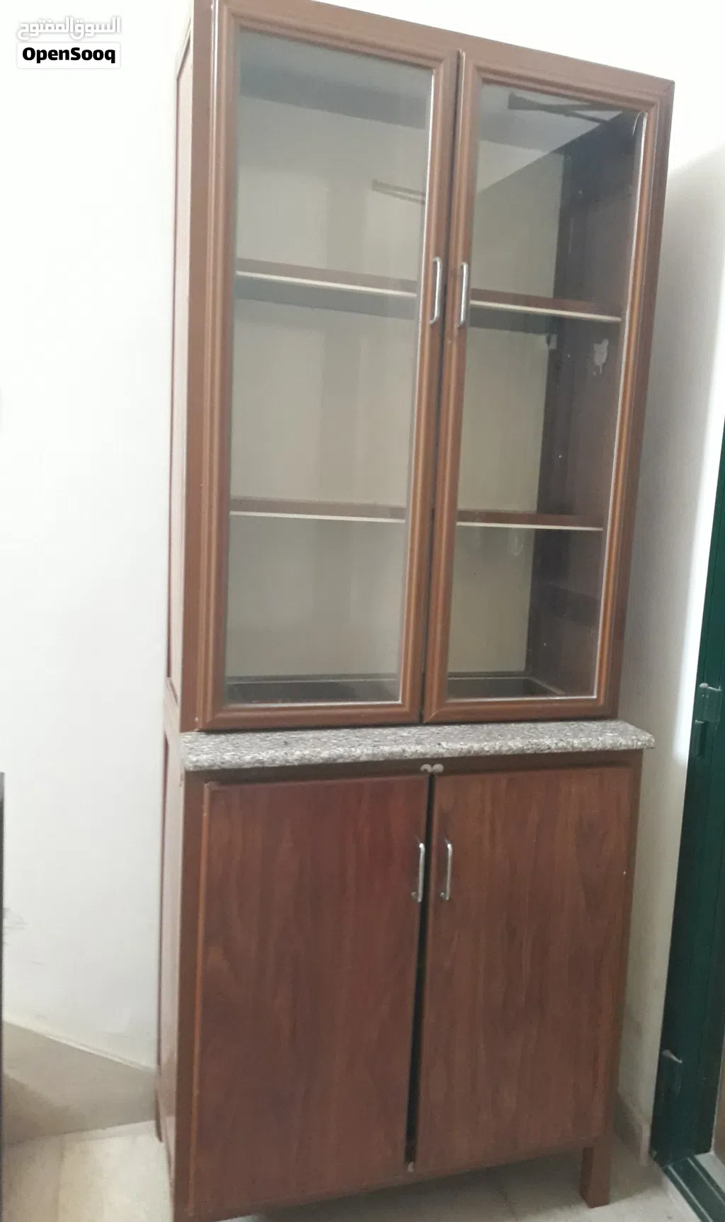 دولاب مطبخ المنيوم نضيف بالسالميه