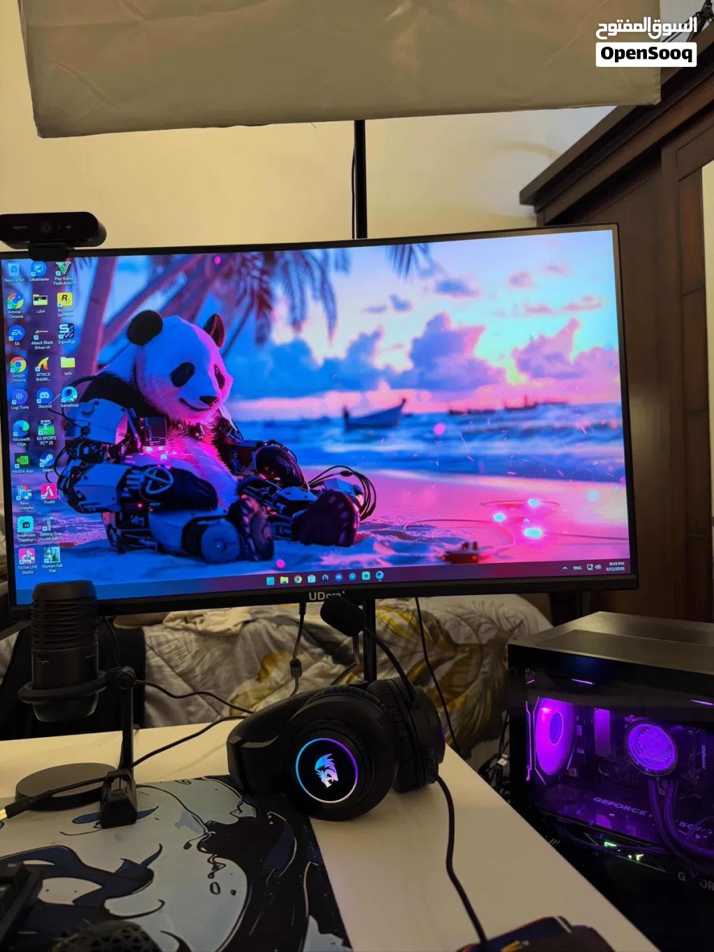 Pc gaming بسعر حرق ، مع عدة كاملة