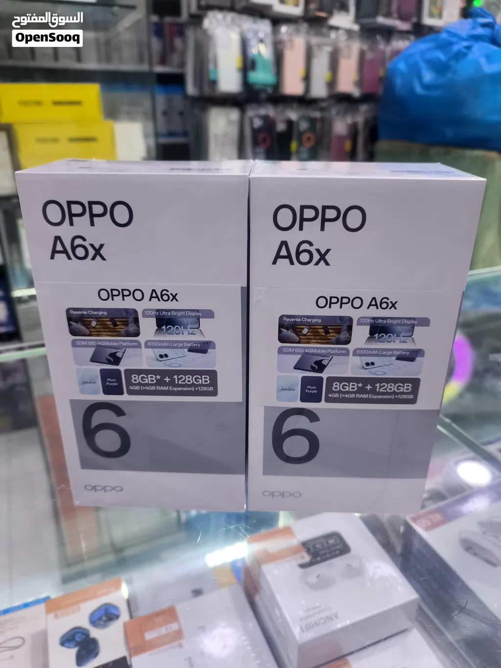 جهاز جديد oppo A6c رام 8 جيجا 128 و 256 مكفول سنة متوفر توصيل وهدايا