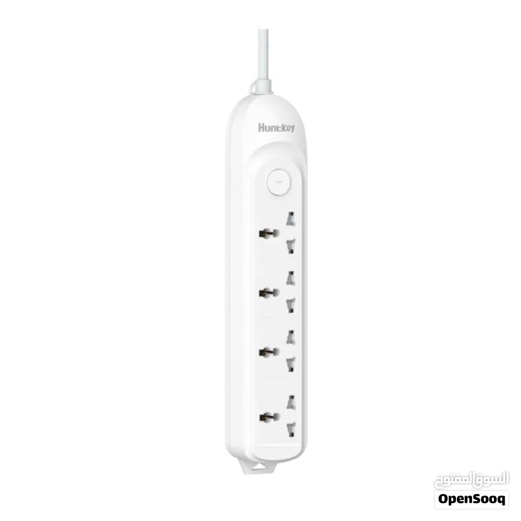 Huntkey DMA401 4 Port Child Protective Shutter Power Strip وصلة كهرب بـ4 منافذ مع غطاء حماية للأطفال