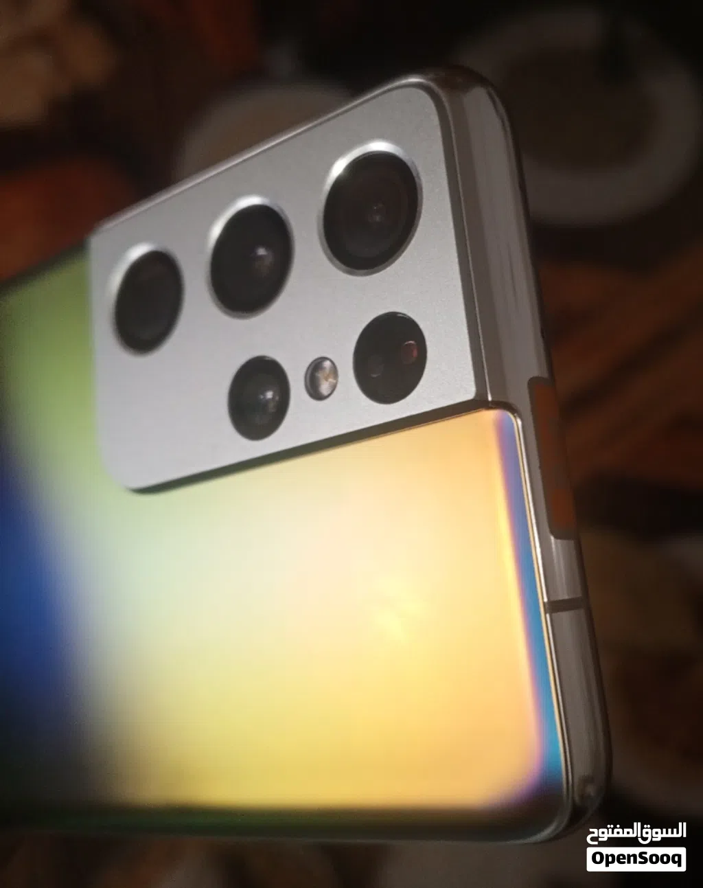 سامسونج جالاكسي S21 ألترا ، لون لؤلؤي مميز سعة تخزين داخلية قدرها 128 جيجا بايت Qualcomm Snapdragon